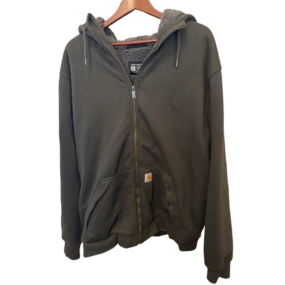Carhartt - Men's Heavy duty Fur-Lined Hoodie (XL Tall)